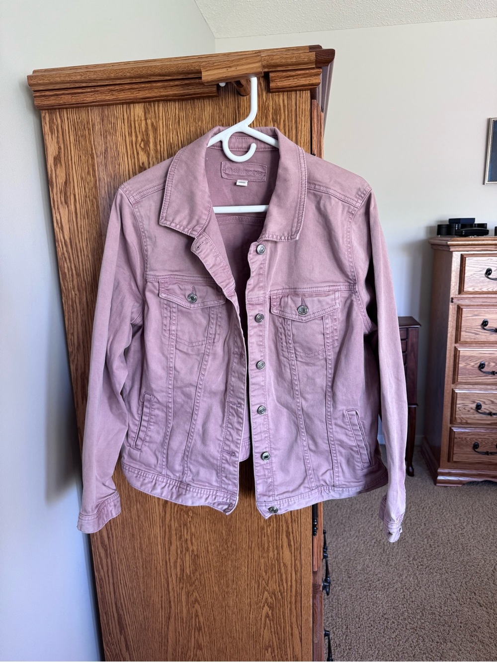 Maurices Mauve-Pink Denim Jacket